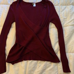 Long sleep wrap shirt